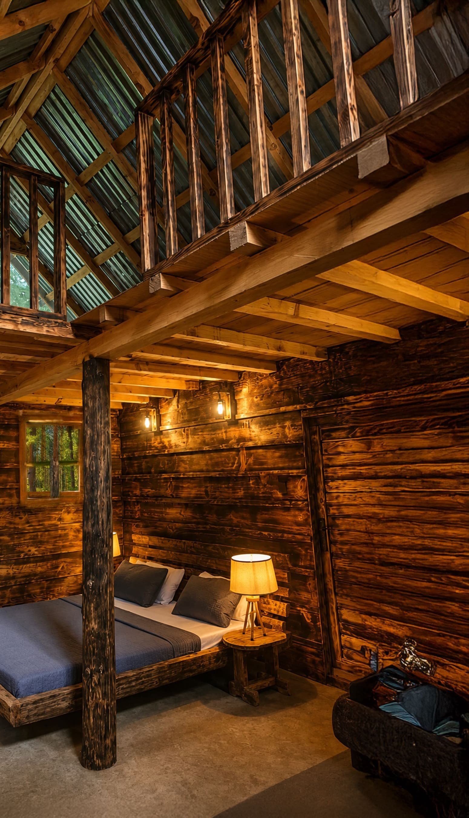 Deluxe Loft double-story interior with second-floor loft